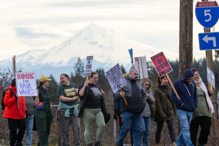 PCCFFAP members on the picket line during the 2026 strike