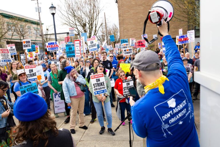 PCCFFAP members on the picket line during the 2026 strike
