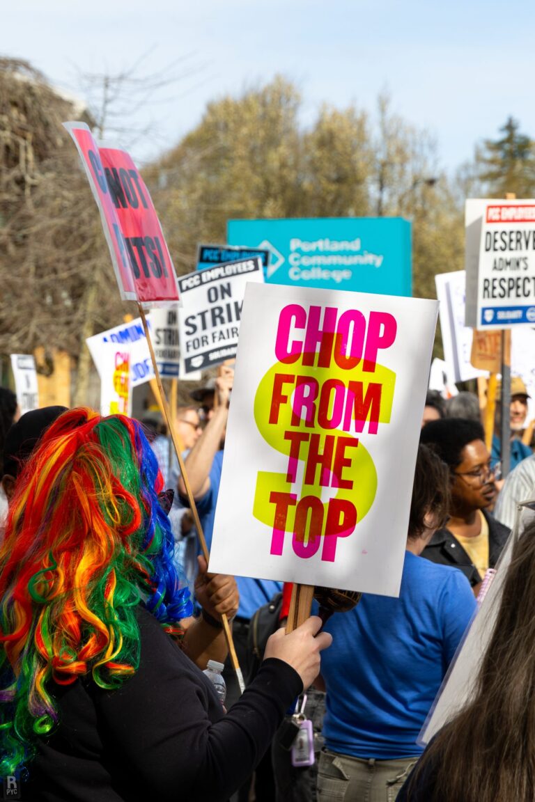 PCCFFAP members on the picket line during the 2026 strike