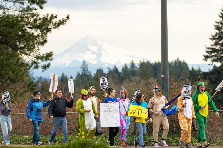 PCCFFAP members on the picket line during the 2026 strike