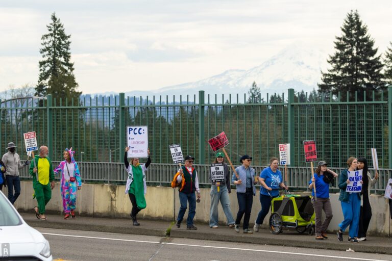 PCCFFAP members on the picket line during the 2026 strike
