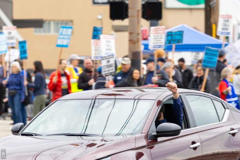 PCCFFAP members on the picket line during the 2026 strike