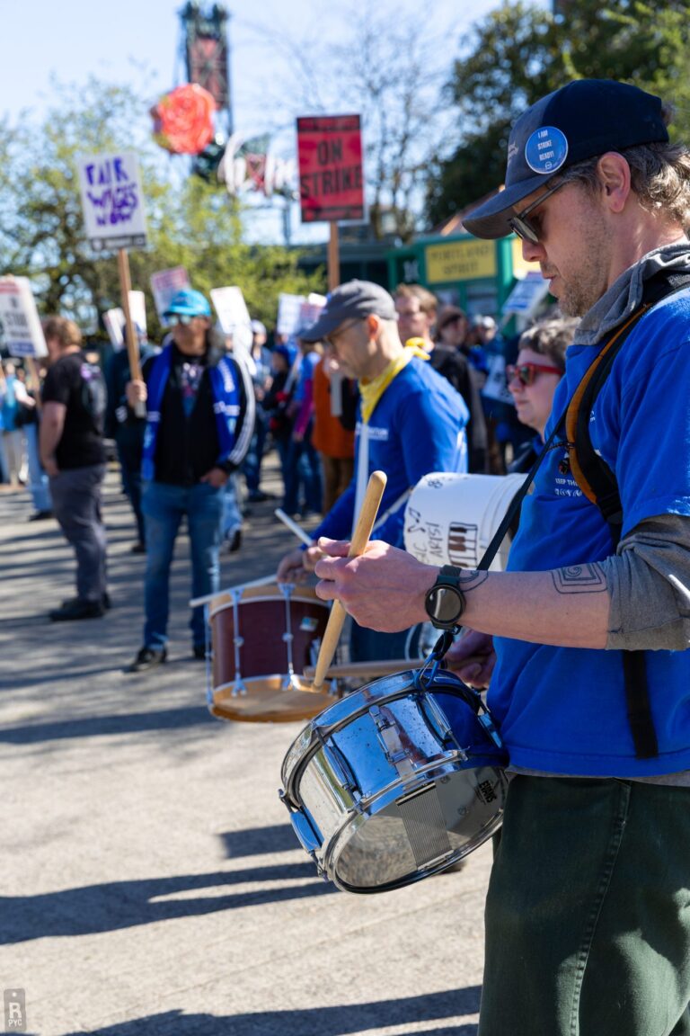 PCCFFAP members on the picket line during the 2026 strike