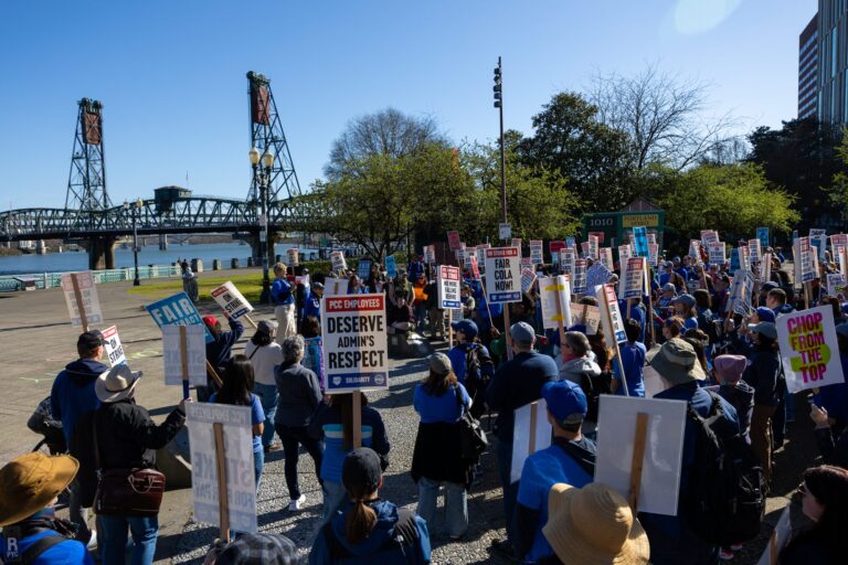 PCCFFAP members on the picket line during the 2026 strike