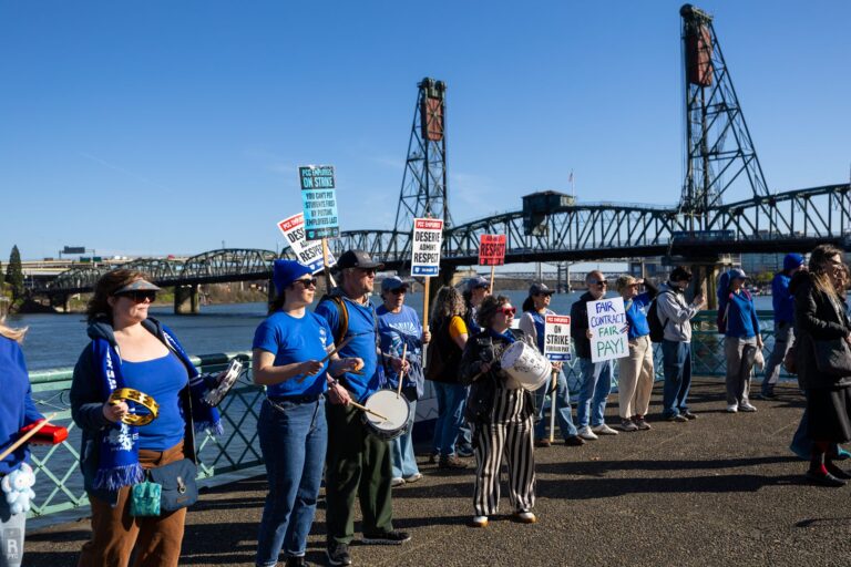 PCCFFAP members on the picket line during the 2026 strike