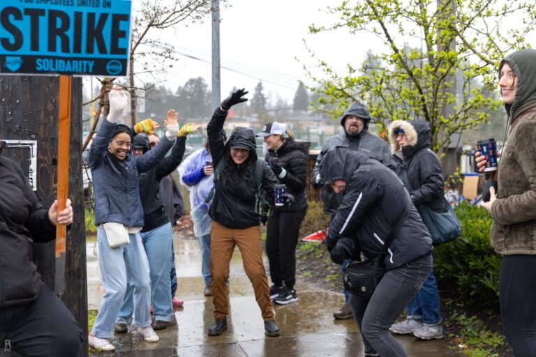 PCCFFAP members on the picket line during the 2026 strike