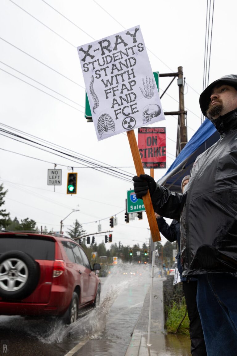 PCCFFAP members on the picket line during the 2026 strike