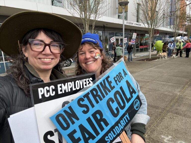 PCCFFAP members on the picket line during the 2026 strike