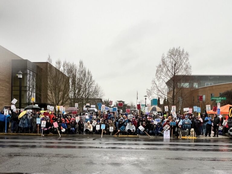 PCCFFAP members on the picket line during the 2026 strike