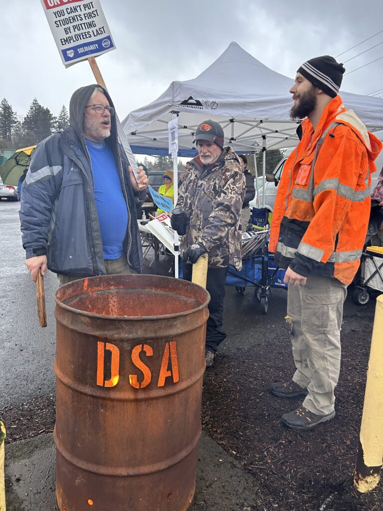 PCCFFAP members on the picket line during the 2026 strike