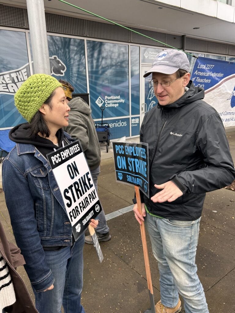 PCCFFAP members on the picket line during the 2026 strike