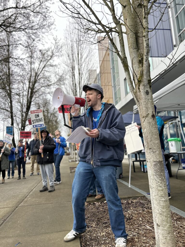 PCCFFAP members on the picket line during the 2026 strike