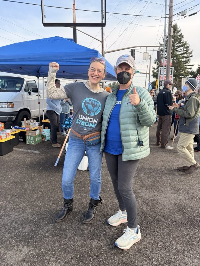 PCCFFAP members on the picket line during the 2026 strike