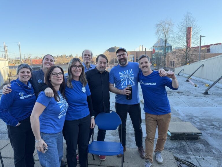 PCCFFAP members on the picket line during the 2026 strike