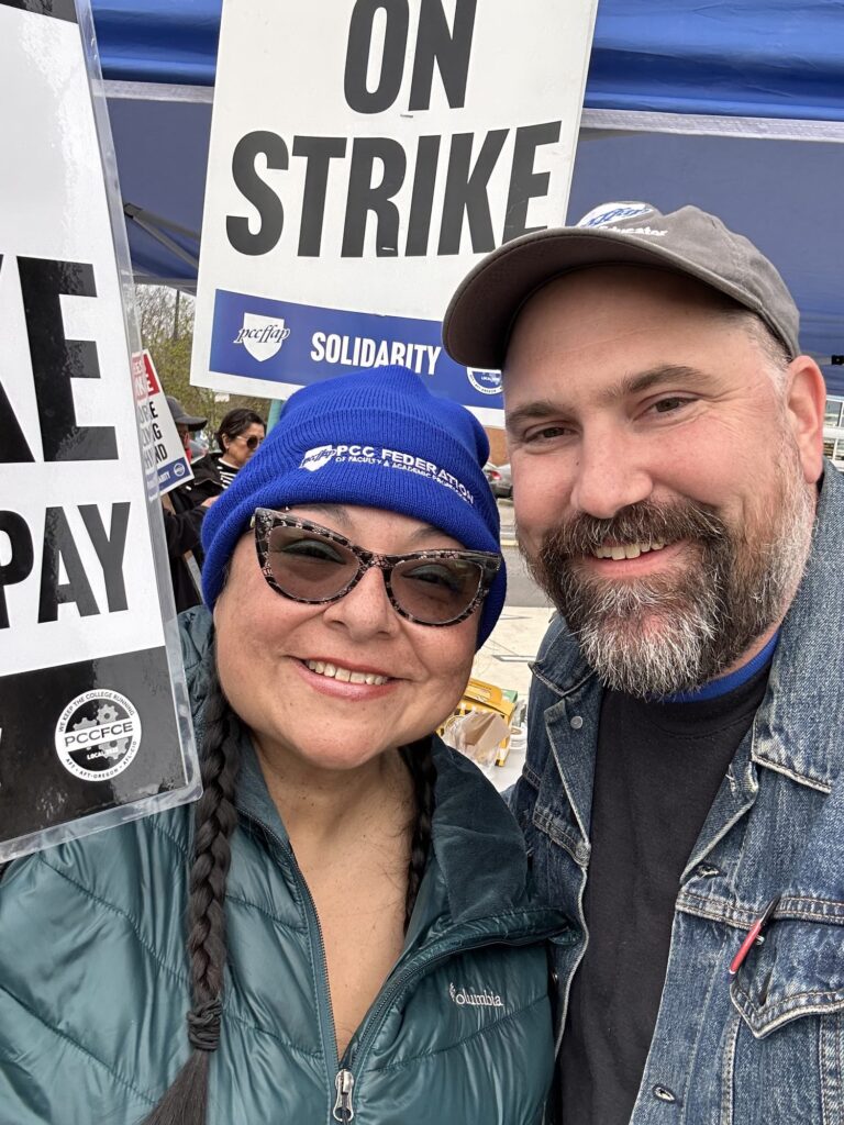PCCFFAP members on the picket line during the 2026 strike