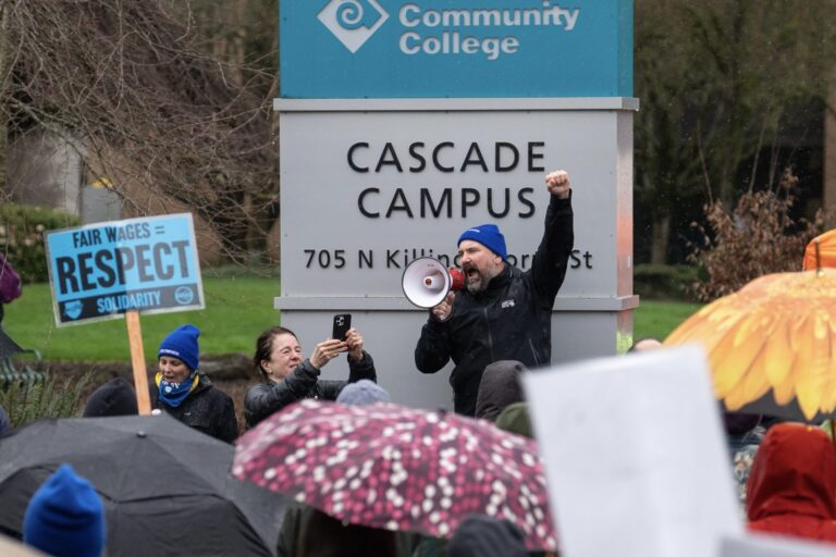 PCCFFAP members on the picket line during the 2026 strike