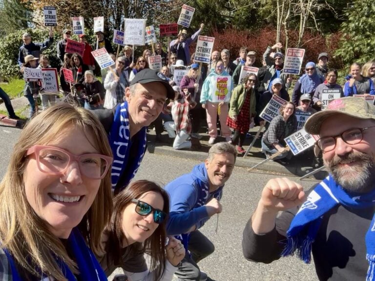 PCCFFAP members on the picket line during the 2026 strike