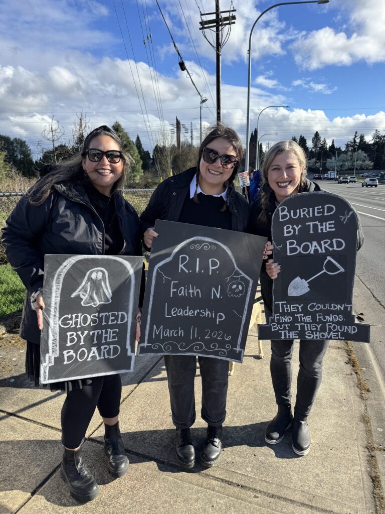 PCCFFAP members on the picket line during the 2026 strike