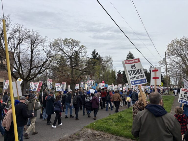 PCCFFAP members on the picket line during the 2026 strike