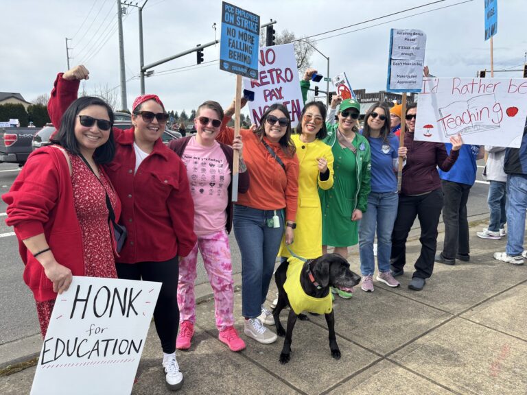 PCCFFAP members on the picket line during the 2026 strike