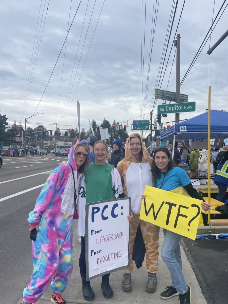 PCCFFAP members on the picket line during the 2026 strike