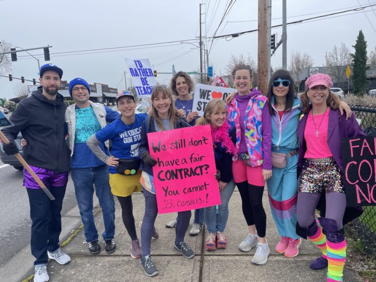 PCCFFAP members on the picket line during the 2026 strike