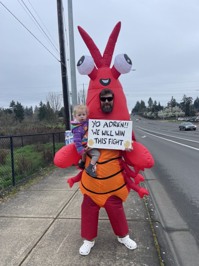 PCCFFAP members on the picket line during the 2026 strike