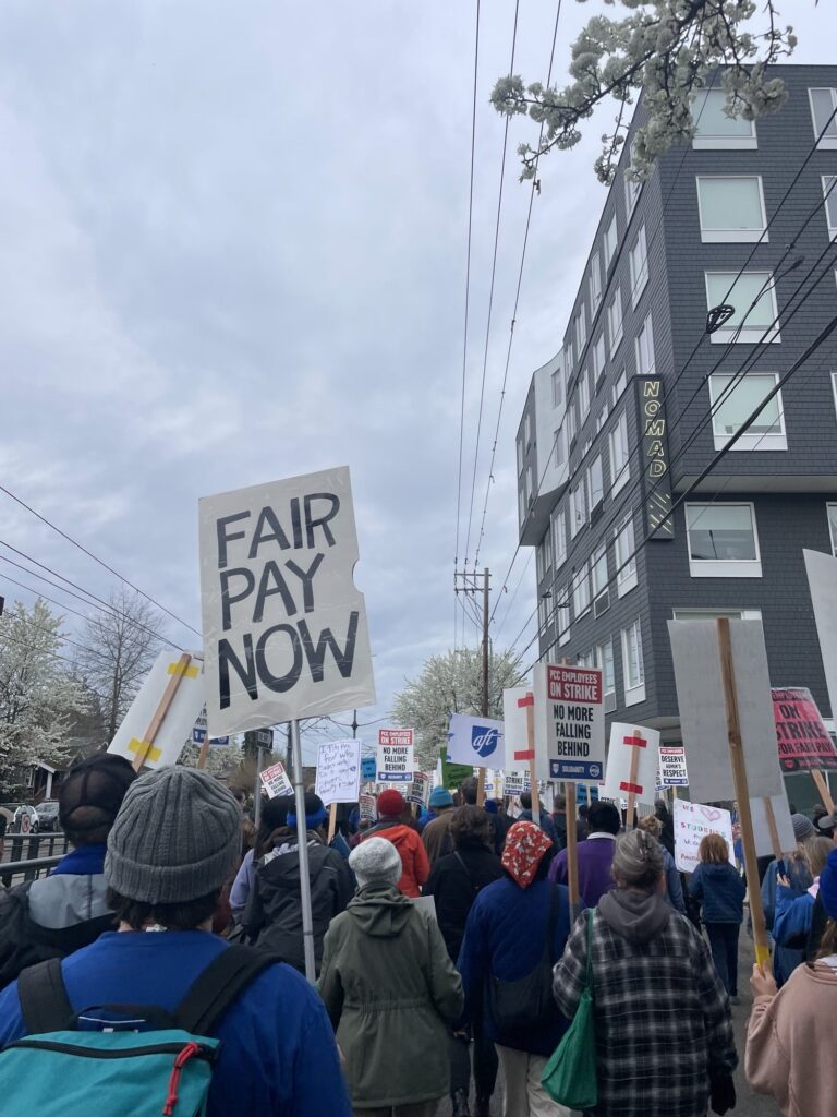 PCCFFAP members on the picket line during the 2026 strike