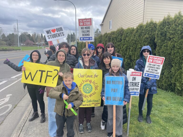 PCCFFAP members on the picket line during the 2026 strike