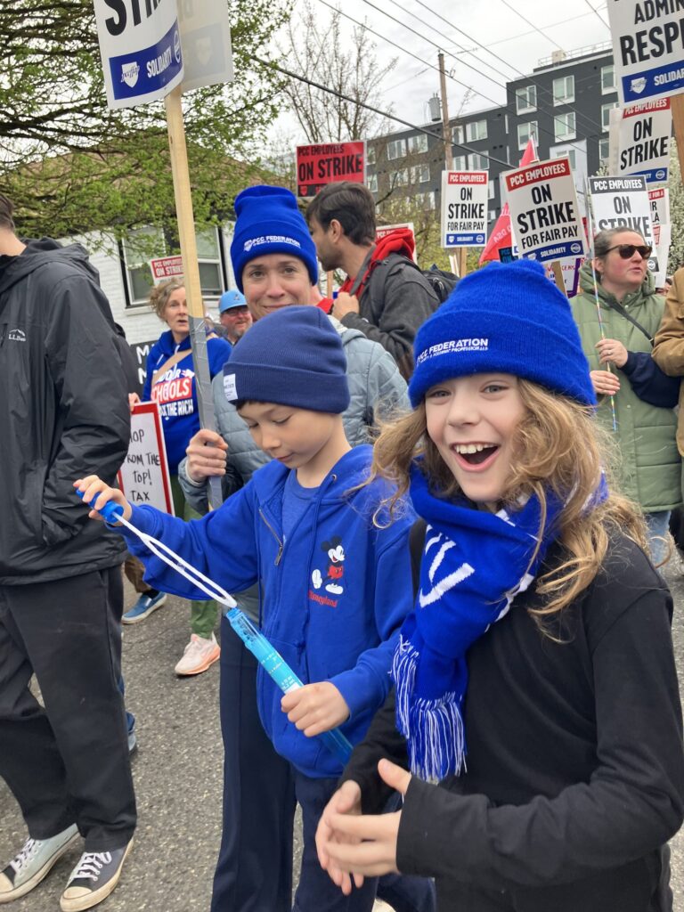 PCCFFAP members on the picket line during the 2026 strike