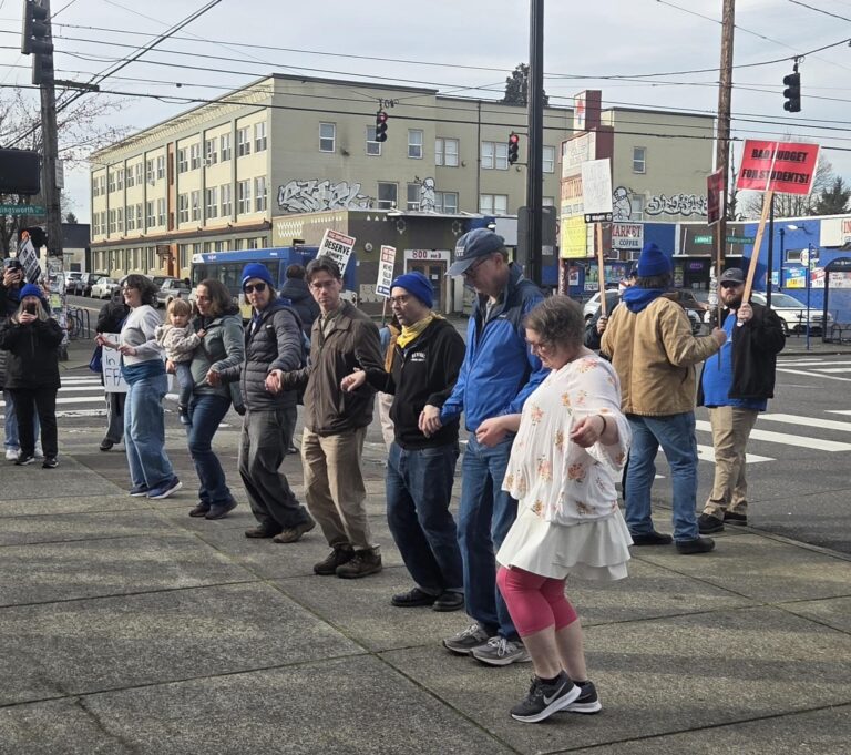 PCCFFAP members on the picket line during the 2026 strike