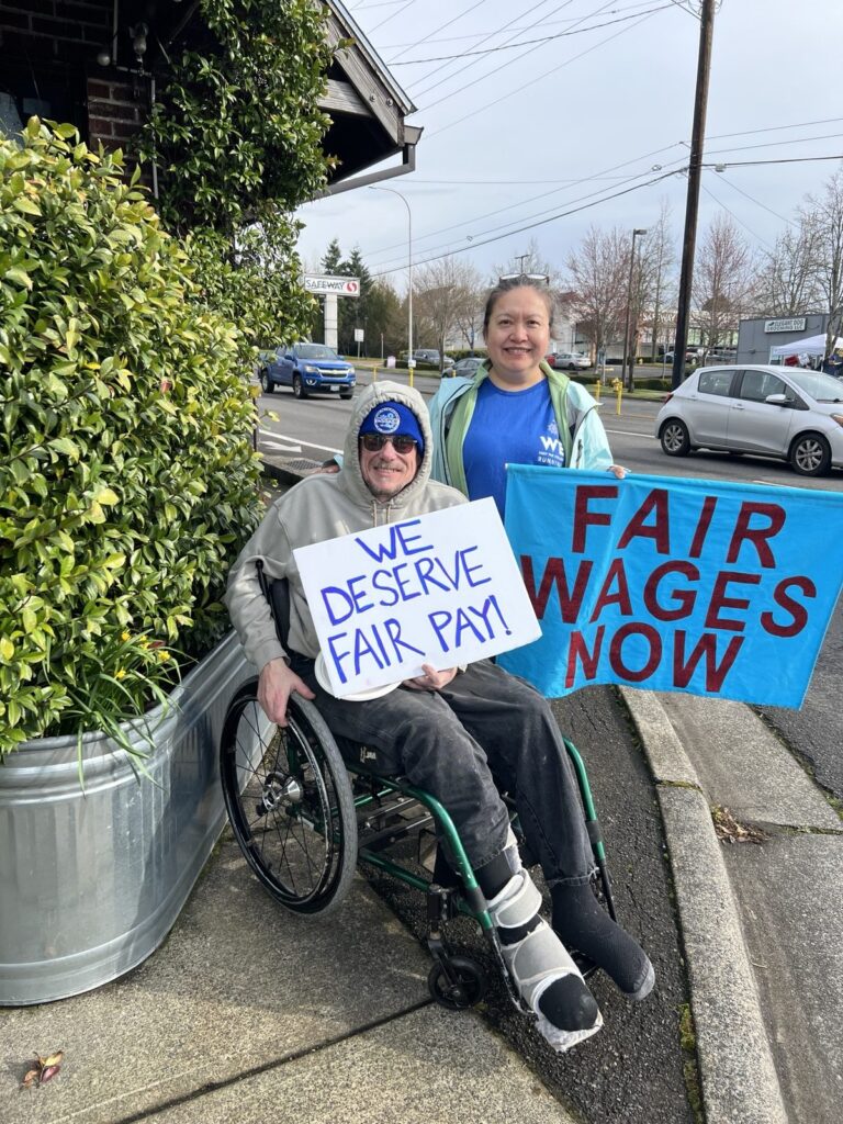 PCCFFAP members on the picket line during the 2026 strike