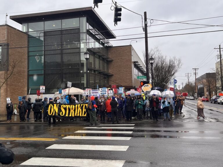 PCCFFAP members on the picket line during the 2026 strike