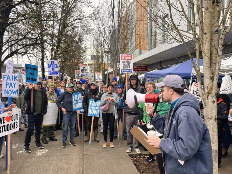 PCCFFAP members on the picket line during the 2026 strike