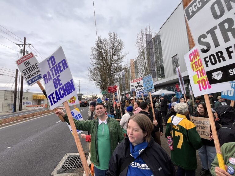 PCCFFAP members on the picket line during the 2026 strike
