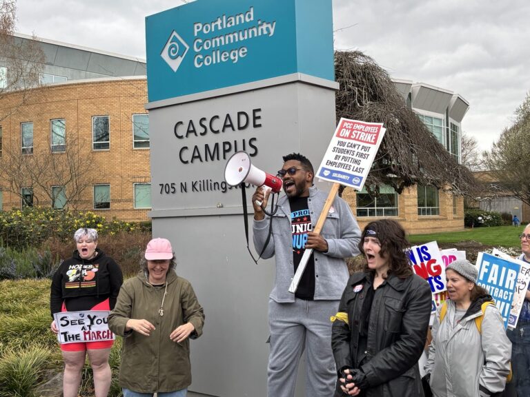 PCCFFAP members on the picket line during the 2026 strike