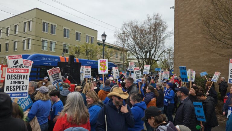 PCCFFAP members on the picket line during the 2026 strike