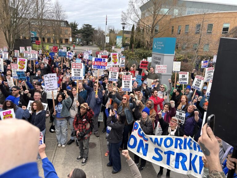 PCCFFAP members on the picket line during the 2026 strike