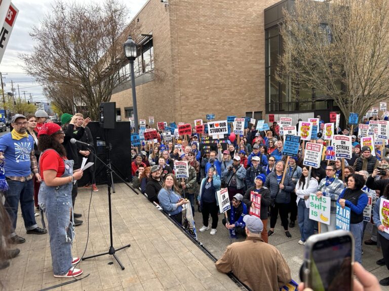PCCFFAP members on the picket line during the 2026 strike