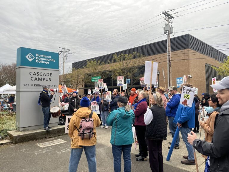 PCCFFAP members on the picket line during the 2026 strike