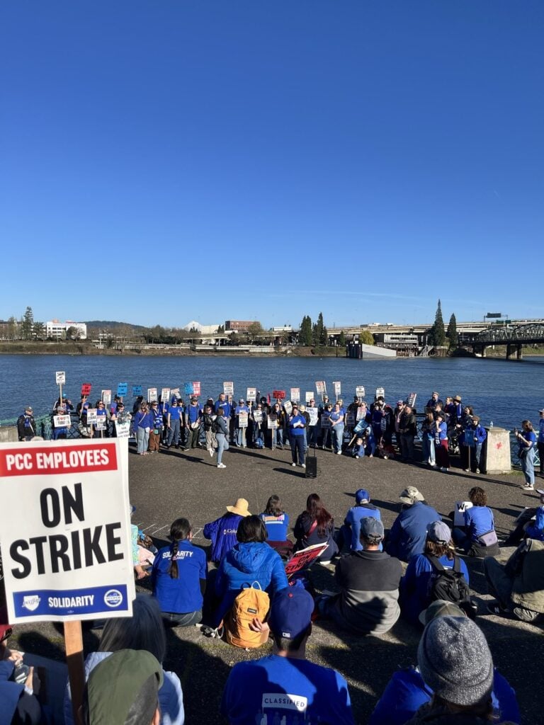 PCCFFAP members on the picket line during the 2026 strike