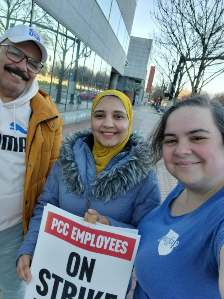 PCCFFAP members on the picket line during the 2026 strike
