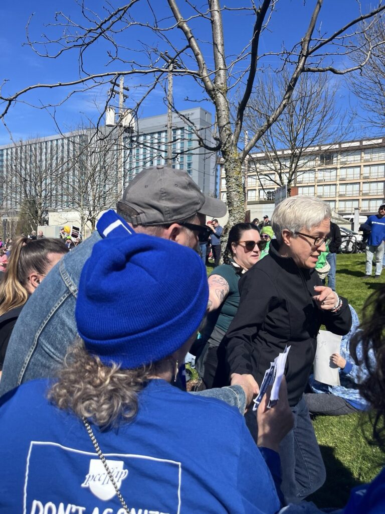 PCCFFAP members on the picket line during the 2026 strike