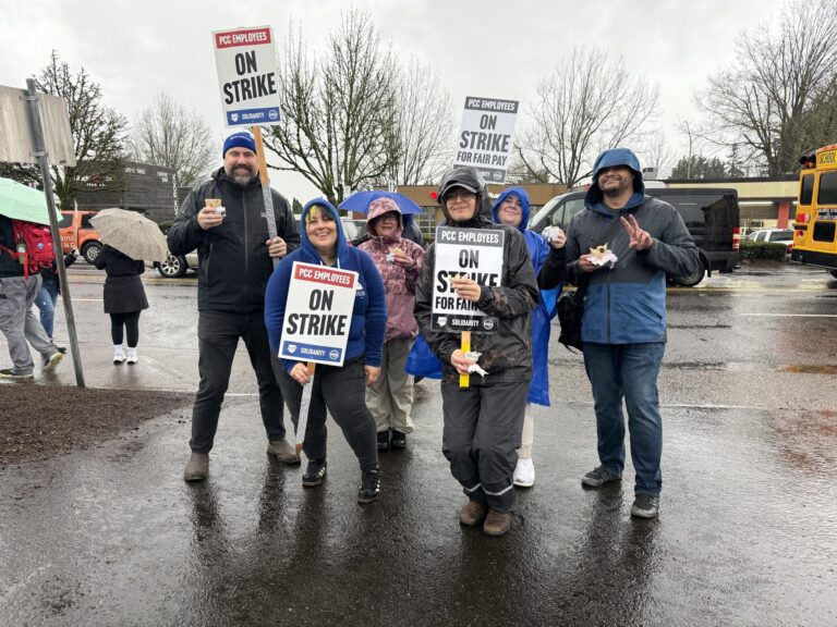 PCCFFAP members on the picket line during the 2026 strike